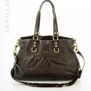 COACH ASHLEY SMOOTH LEATHER CARRYALL SATCHEL